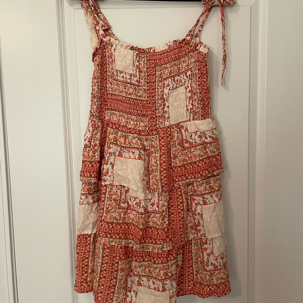 American Eagle Floral Print Patchwork Mini Dress - image 4